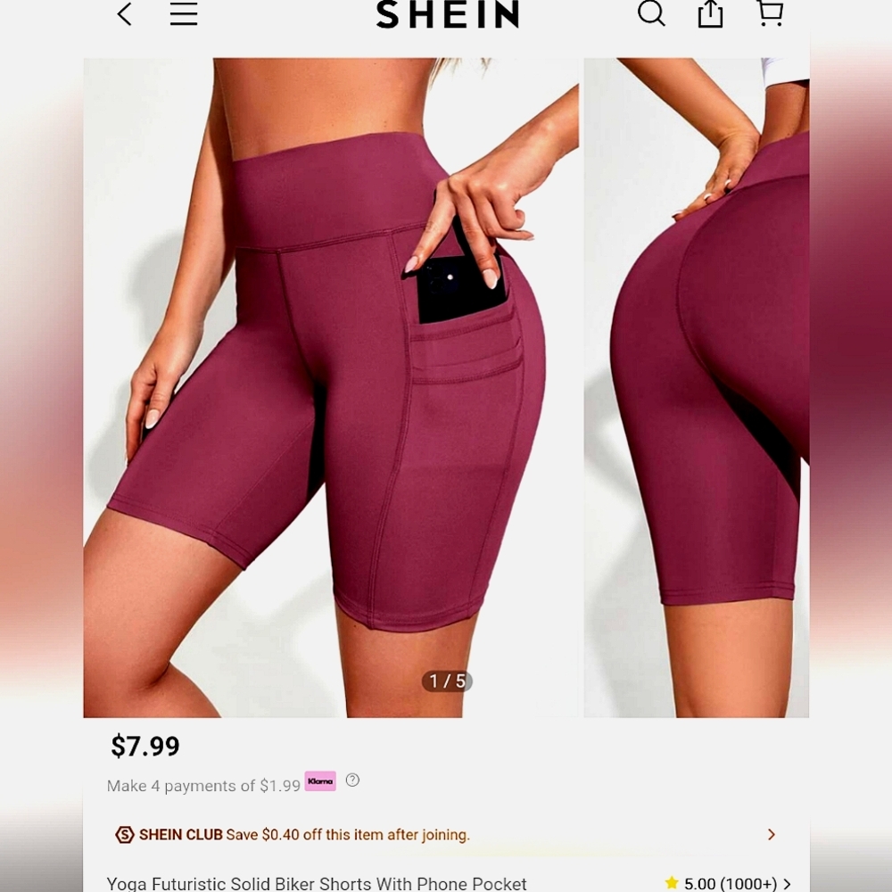 SHEIN Athletic Shorts with Pockets